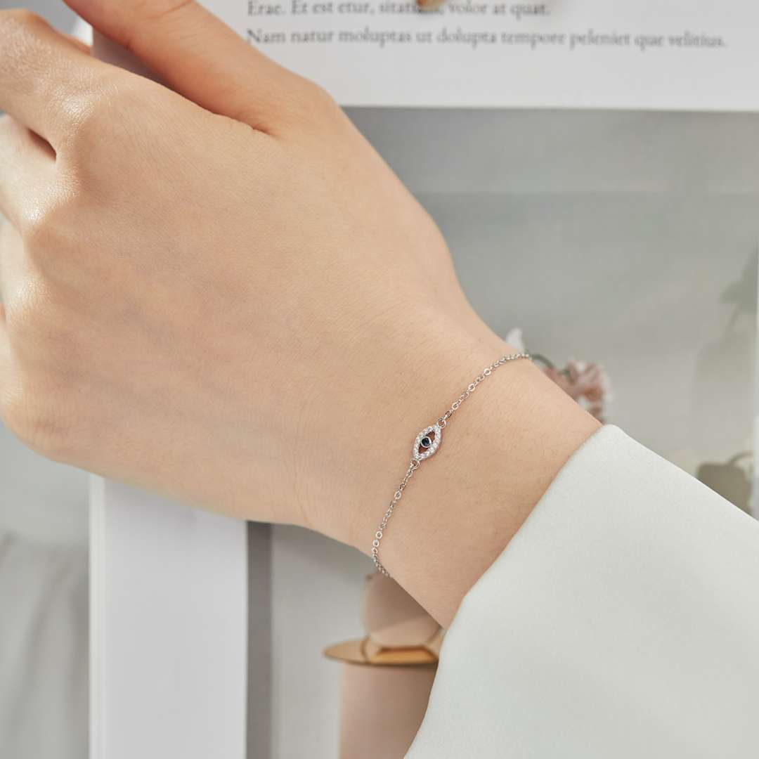 [Amore Jewelry]Evil Eye Shape Necklace