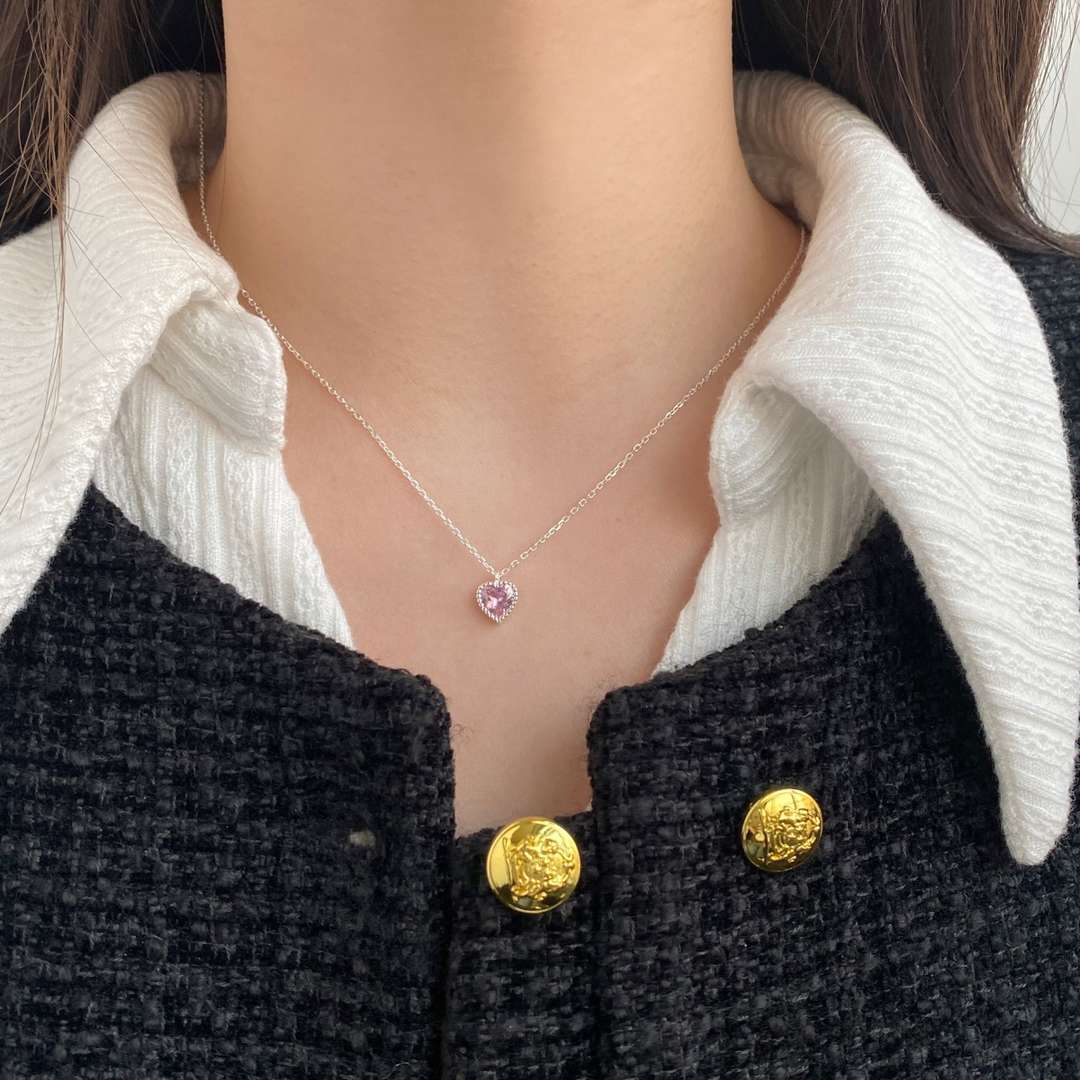 [Amore Jewelry]Ornate Heart Shape Necklace