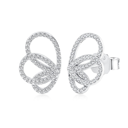 [Amore Jewelry]Exquisite Butterfly Shape Earrings