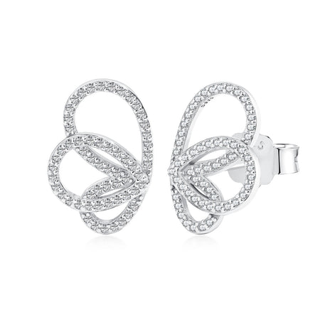 [Amore Jewelry]Exquisite Butterfly Shape Earrings