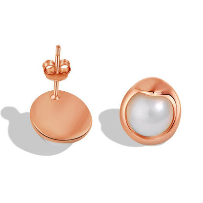 [Amore Jewelry]Dainty Bread Pearl Earrings