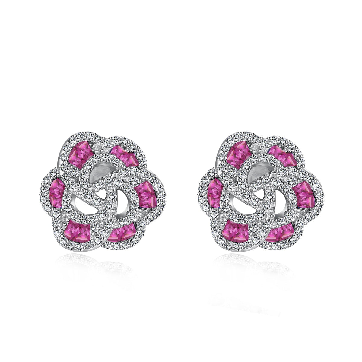 [Amore Jewelry]Exquisite Flower Shape Daily Earrings