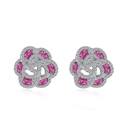 [Amore Jewelry]Exquisite Flower Shape Daily Earrings