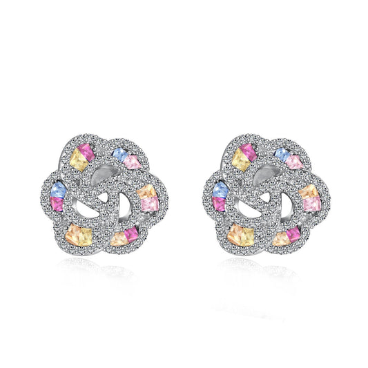 [Amore Jewelry]Exquisite Flower Shape Daily Earrings