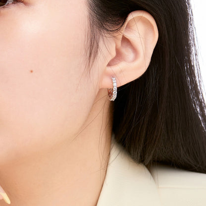 [Amore Jewelry]Radiant Colorful Round Cut Earrings