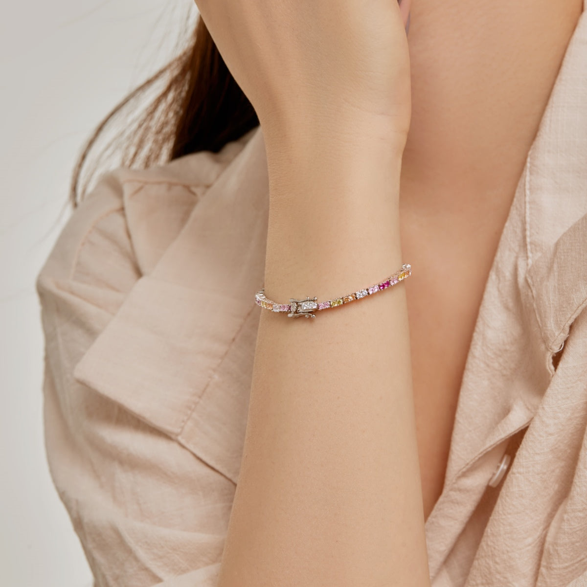 [Amore Jewelry]Delicate Romantic Heart Shape Lover Bracelet
