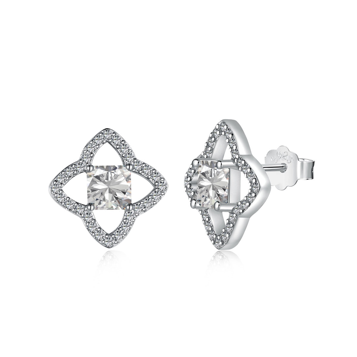 [Amore Jewelry]Elegant Star Shape Princess Cut Daily Earrings