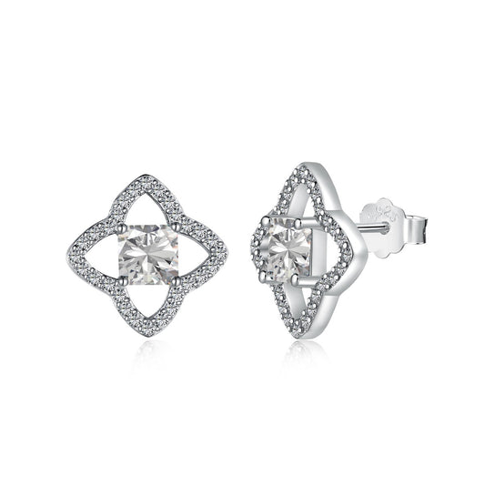 [Amore Jewelry]Elegant Star Shape Princess Cut Daily Earrings