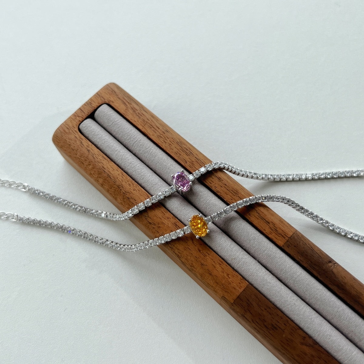 [Amore Jewelry]0.75 Carat Exquisite Oval Cut Daily Bracelet