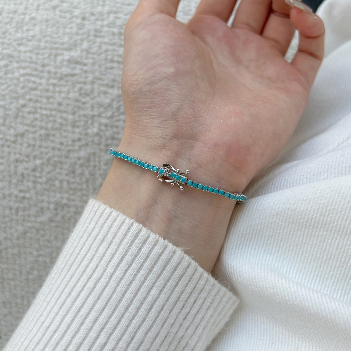 [Amore Jewelry]Dazzling Exquisite Round Cut Daily Bracelet