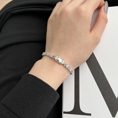 [Amore Jewelry]Dazzling Radiant Multi Cut Daily Bracelet