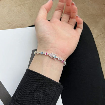 [Amore Jewelry]Radiant Water Drop Shape Daily Bracelet