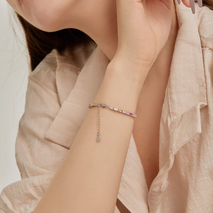 [Amore Jewelry]Delicate Romantic Heart Shape Lover Bracelet
