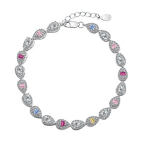 [Amore Jewelry]0.25 Carat Radiant Water Drop Shape Daily Bracelet