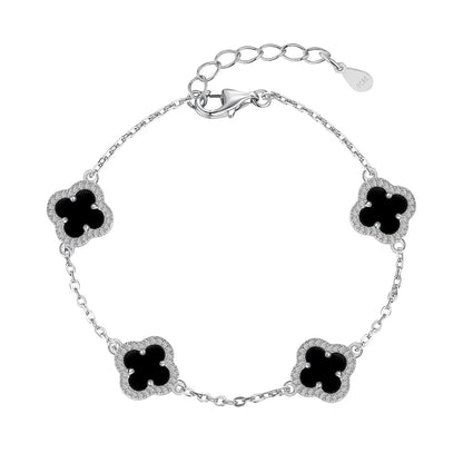 [Amore Jewelry]Four-Leaf Clover Exquisite Bracelet