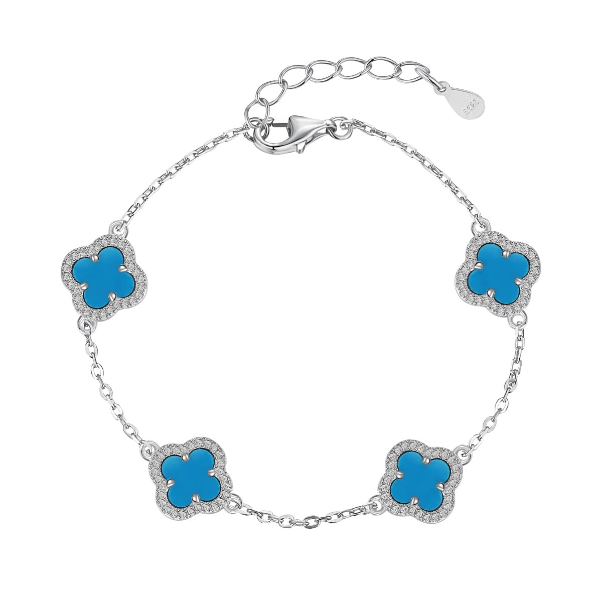 [Amore Jewelry]Four-Leaf Clover Exquisite Bracelet