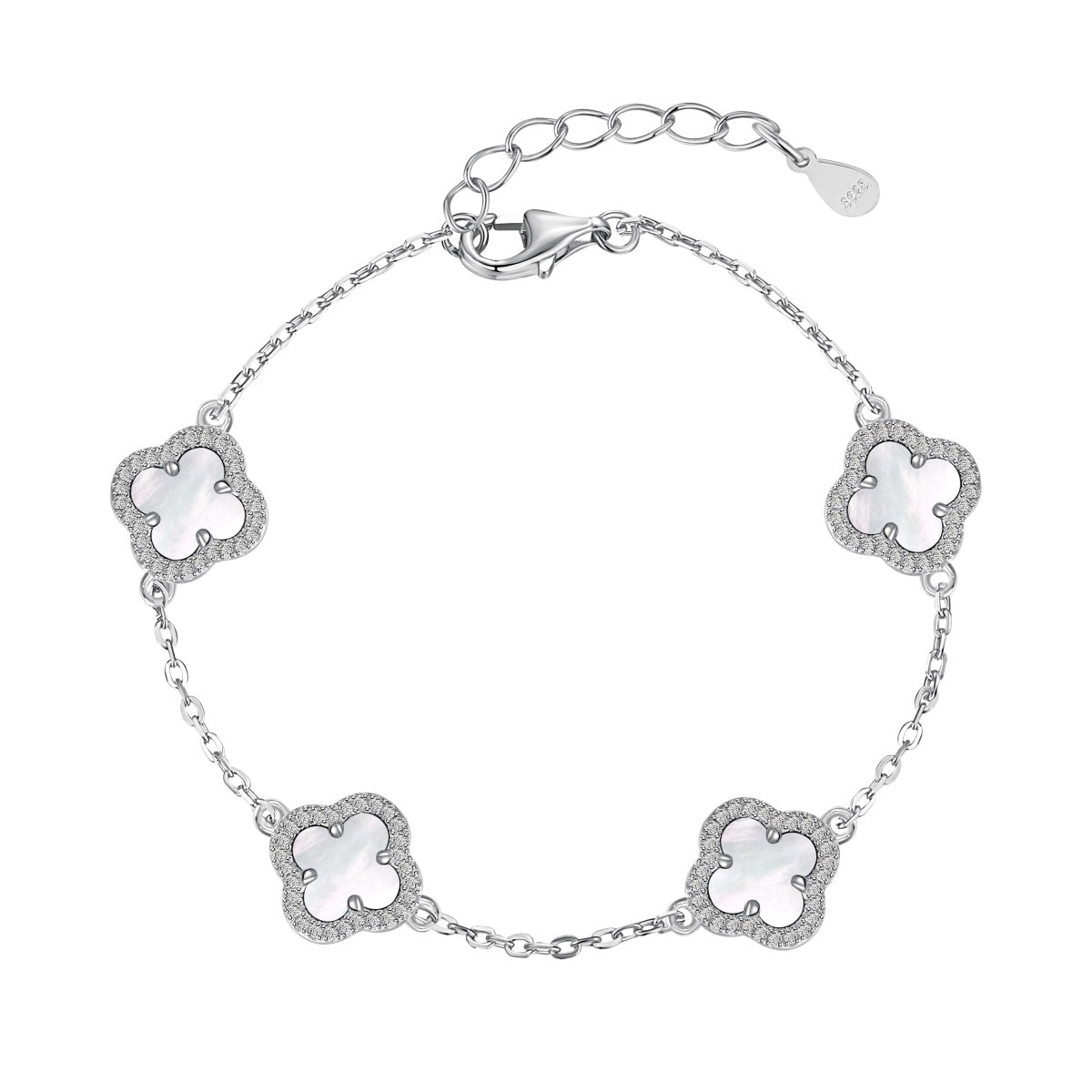 [Amore Jewelry]Four-Leaf Clover Exquisite Bracelet