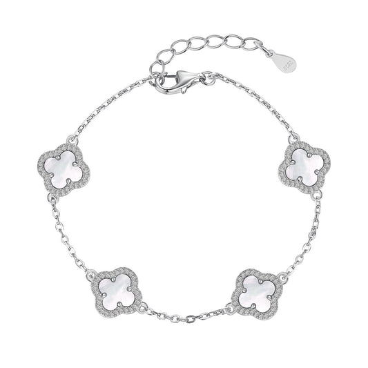 [Amore Jewelry]Four-Leaf Clover Exquisite Bracelet