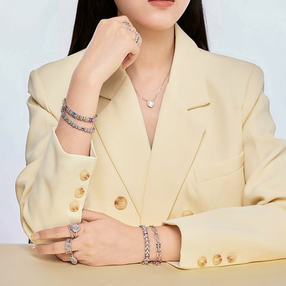 [Amore Jewelry]Dazzling Colorful Daily Bracelet