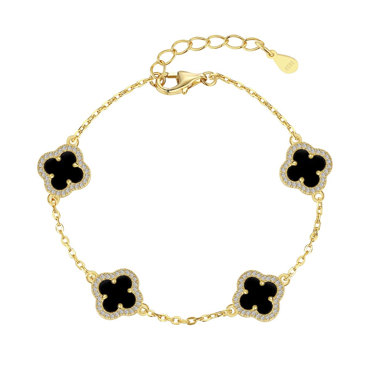 [Amore Jewelry]Four-Leaf Clover Exquisite Bracelet