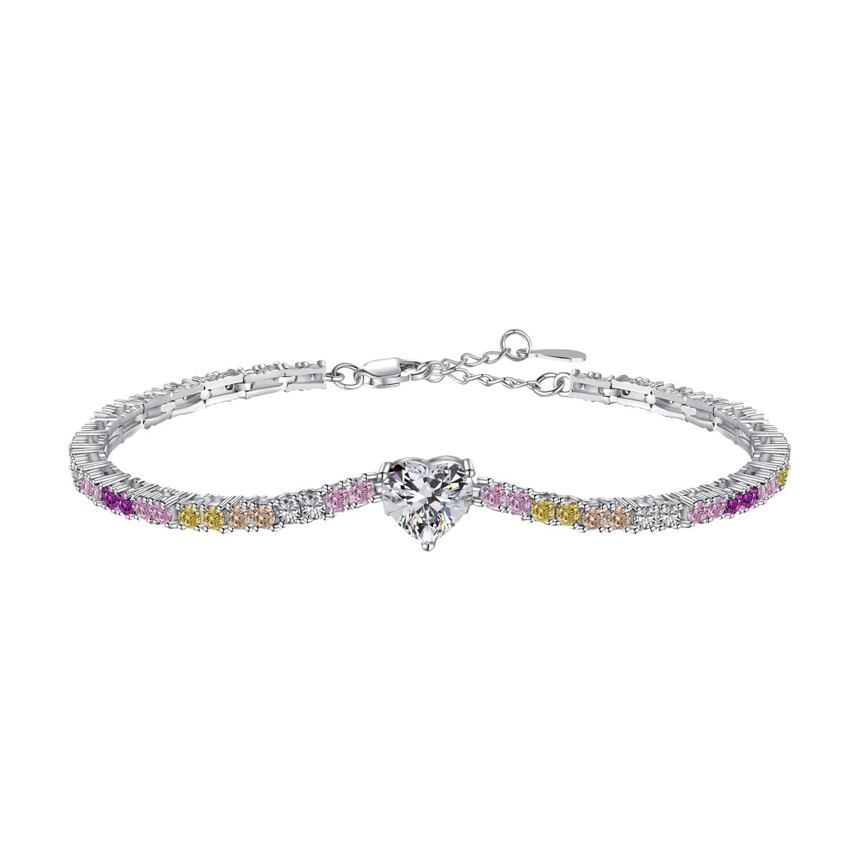 [Amore Jewelry]Delicate Romantic Heart Shape Lover Bracelet