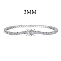 [Amore Jewelry]Dainty Charming Round Cut Tennis Bracelet