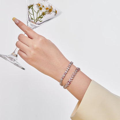 [Amore Jewelry]Dainty Exquisite Flower Shape Daily Bracelet