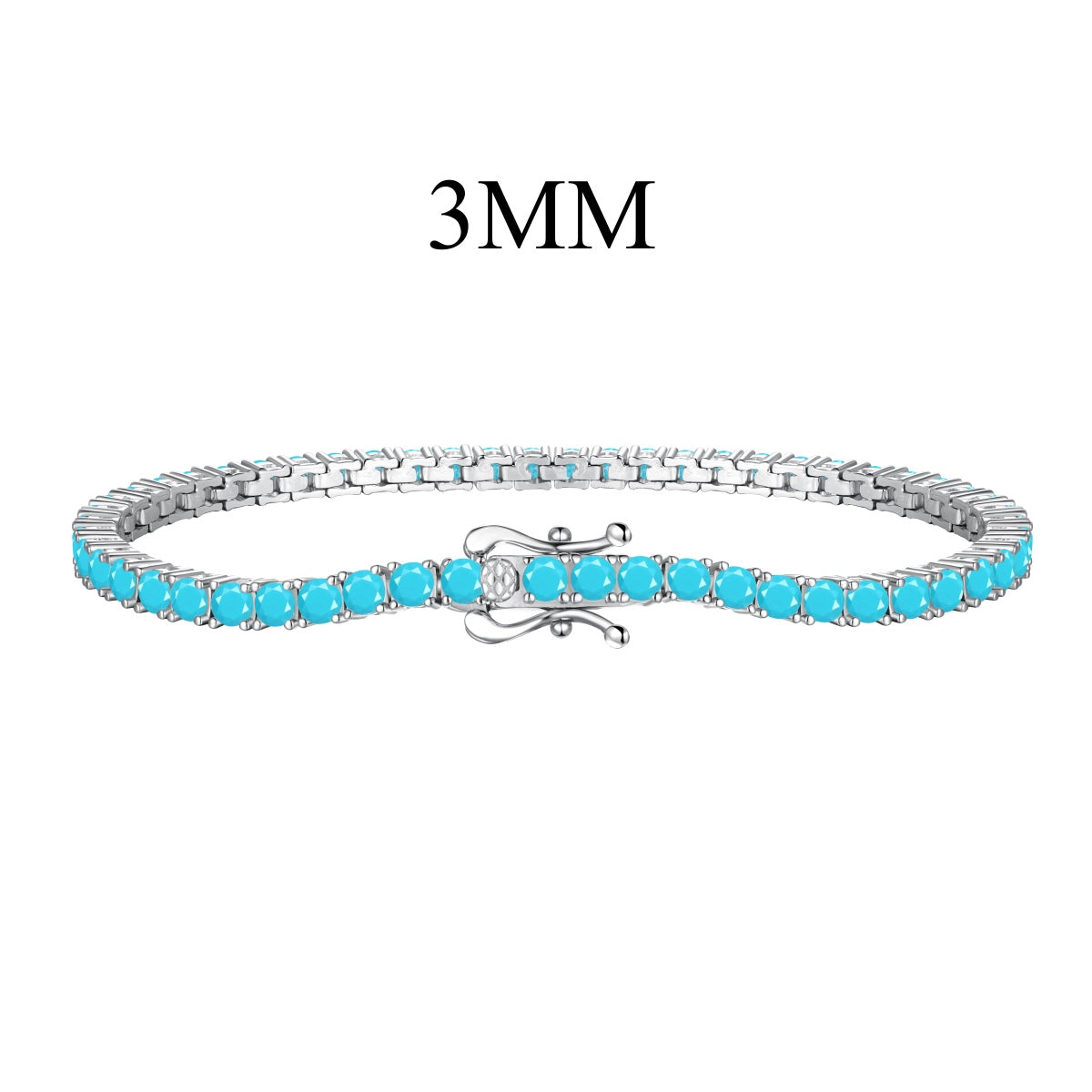 [Amore Jewelry]Dainty Charming Round Cut Tennis Bracelet