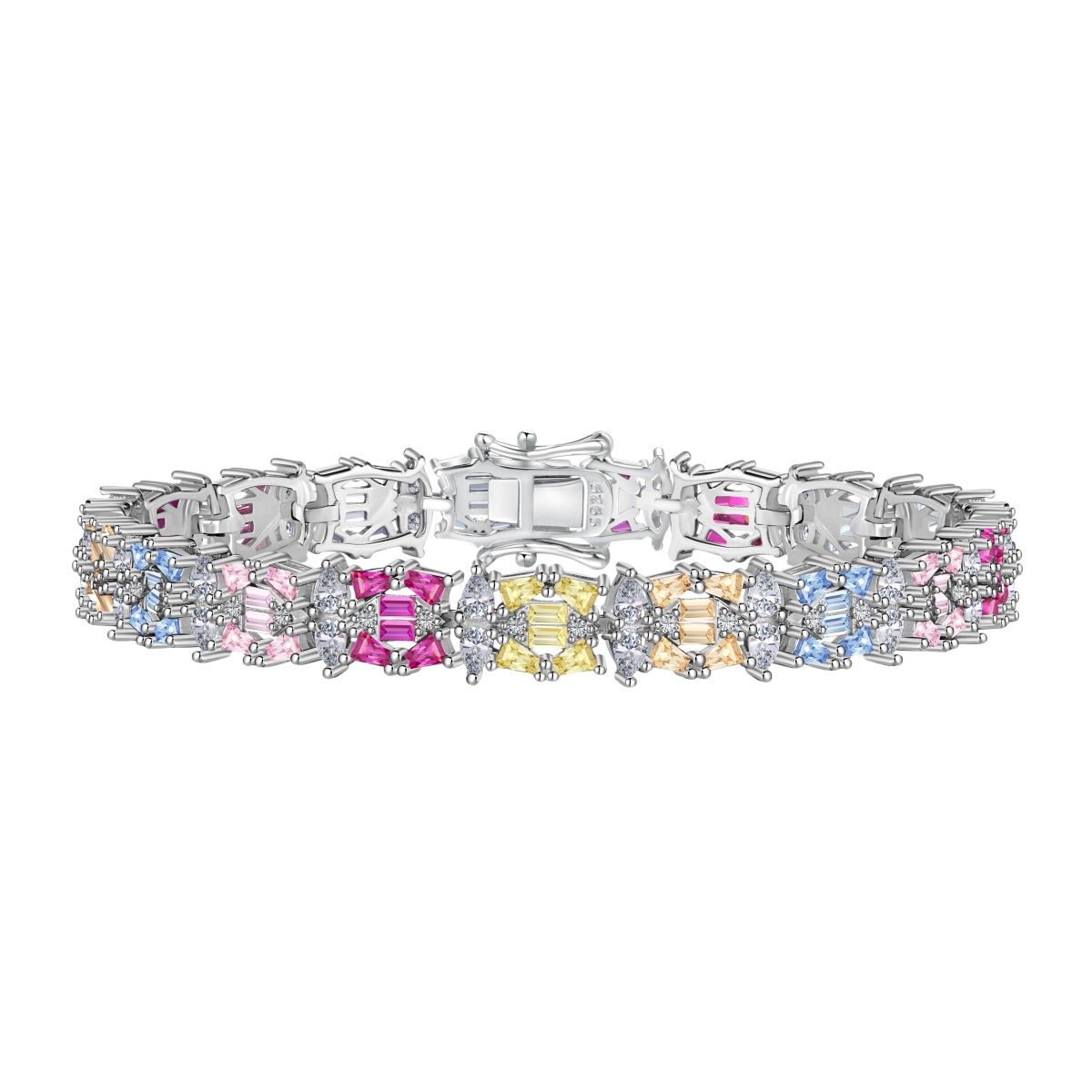 [Amore Jewelry]Delicate Colorful Multi Cut Party Bracelet