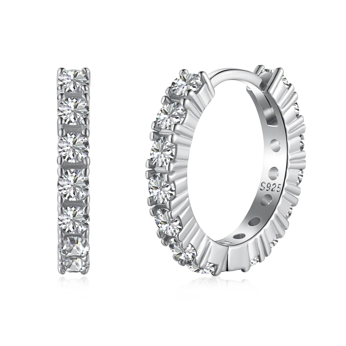 [Amore Jewelry]Radiant Colorful Round Cut Earrings