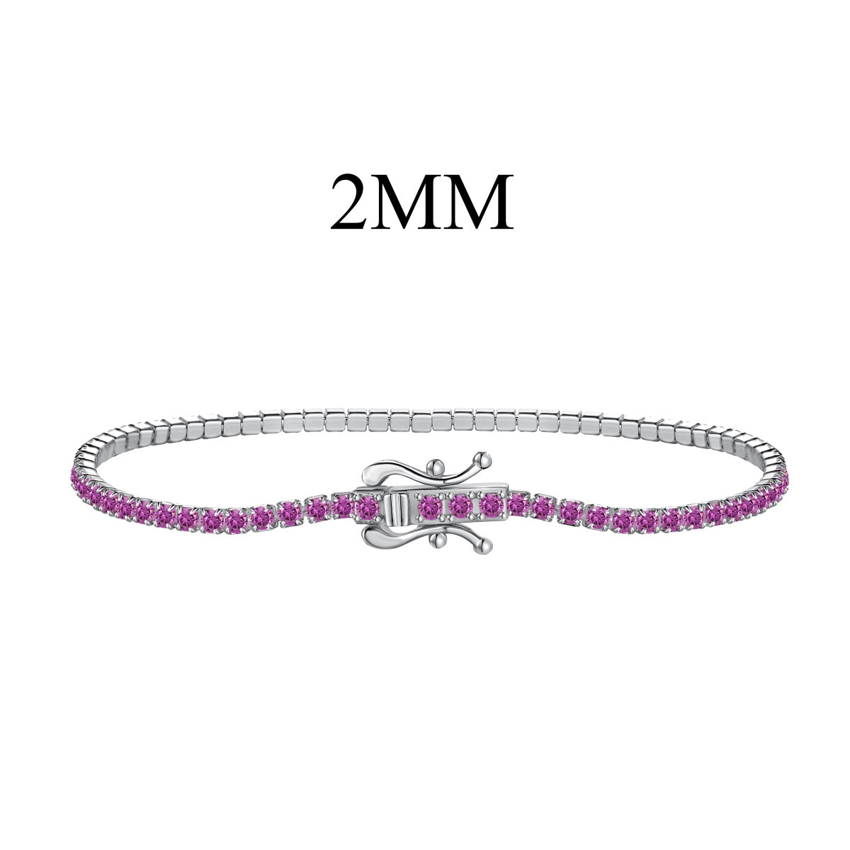 [Amore Jewelry]Radiant Colorful Round Cut Party Bracelet