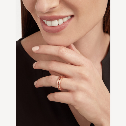 [Amore Jewelry]ZERO 1 ONE-BAND WITH OPENWORK LOGO SPIRAL RING