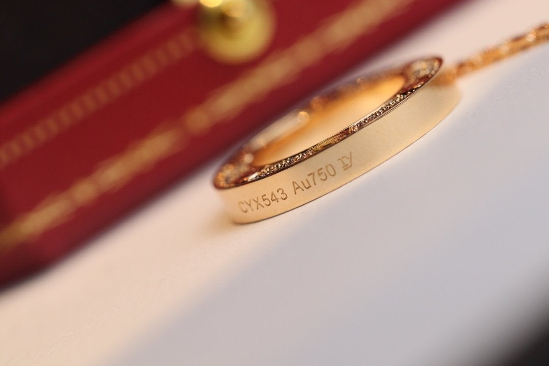 [Amore Jewelry]LOVE NECKLACE ADJUSTABLE ROSE GOLD