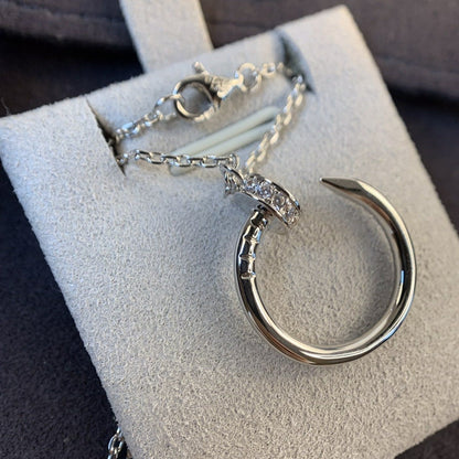 [Amore Jewelry]JUSTE NECKLACE SILVER DIAMONDS