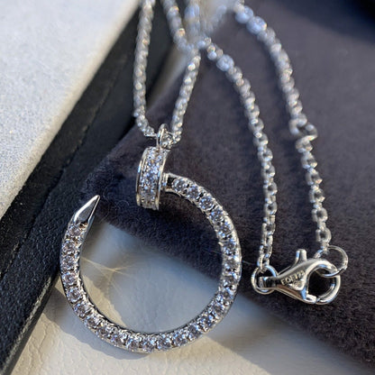 [Amore Jewelry]JUSTE NECKLACE SILVER DIAMONDS