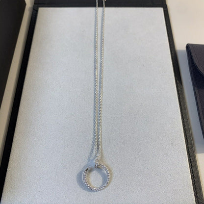 [Amore Jewelry]JUSTE NECKLACE SILVER DIAMONDS