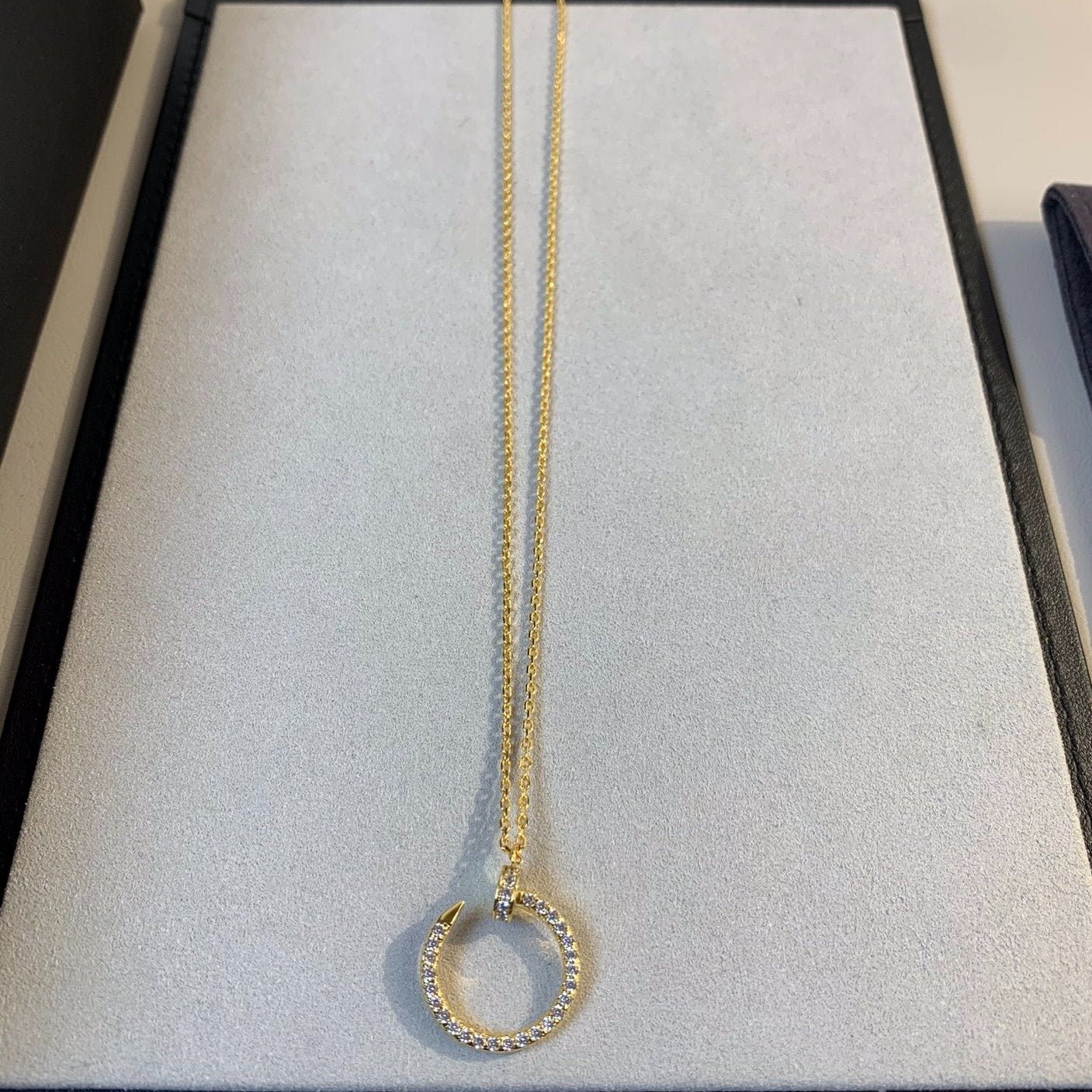 [Amore Jewelry]JUSTE NECKLACE GOLD DIAMONDS
