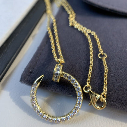 [Amore Jewelry]JUSTE NECKLACE GOLD DIAMONDS