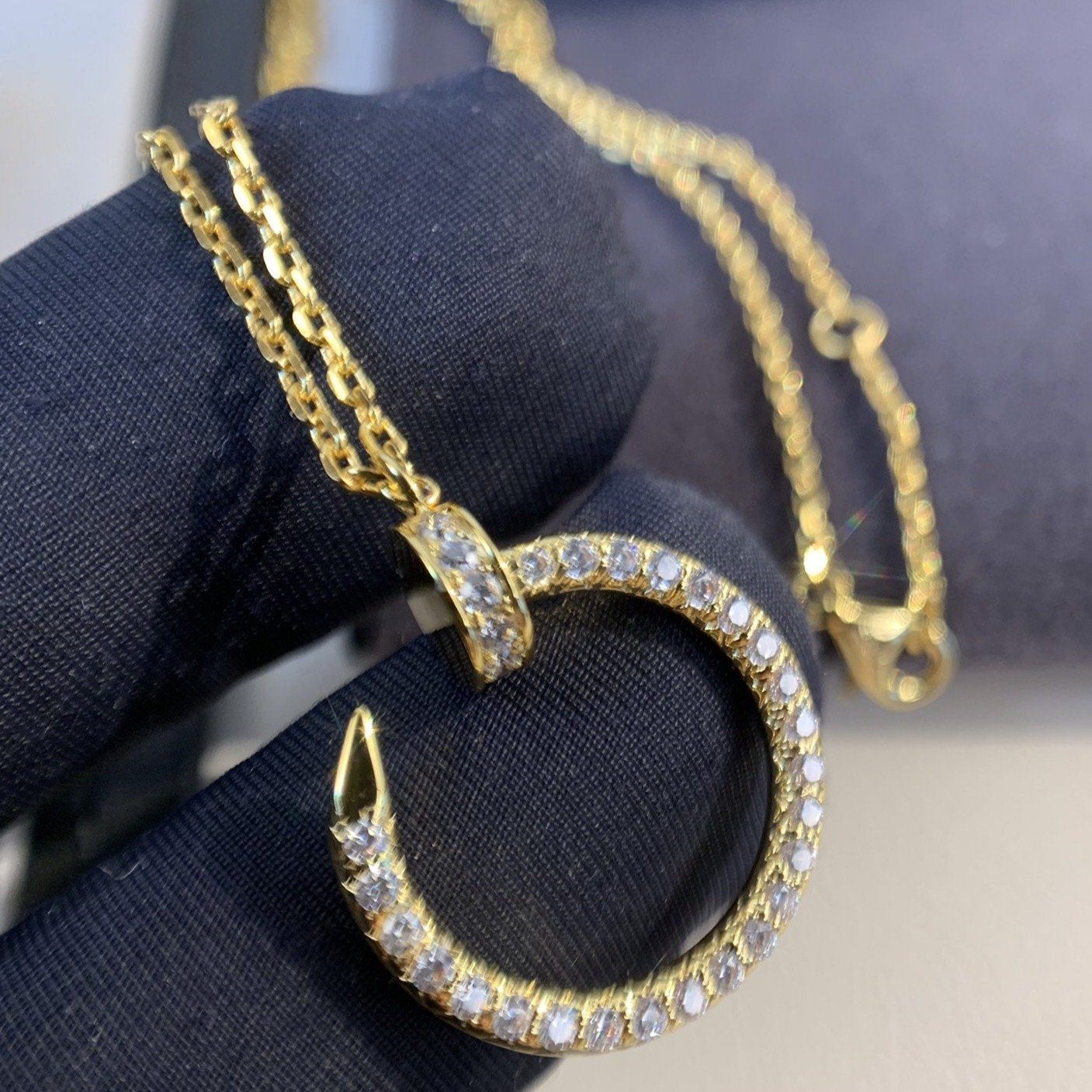 [Amore Jewelry]JUSTE NECKLACE GOLD DIAMONDS