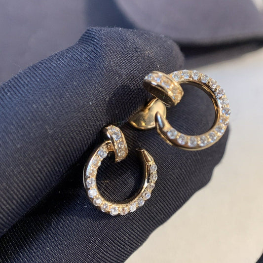 [Amore Jewelry]JUSTE EARRINGS GOLD DIAMONDS
