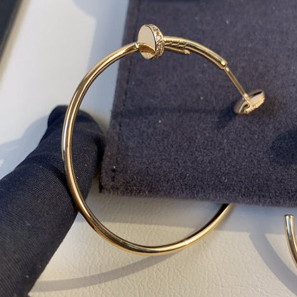 [Amore Jewelry]JUSTE EARRINGS GOLD DIAMONDS 1.8MM