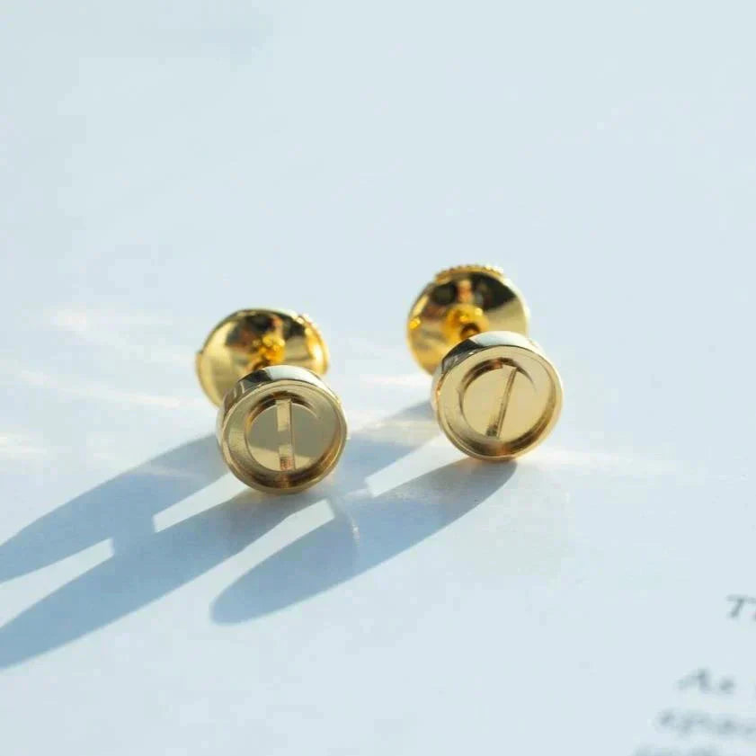 [Amore Jewelry]LOVE EARRINGS GOLD 10MM