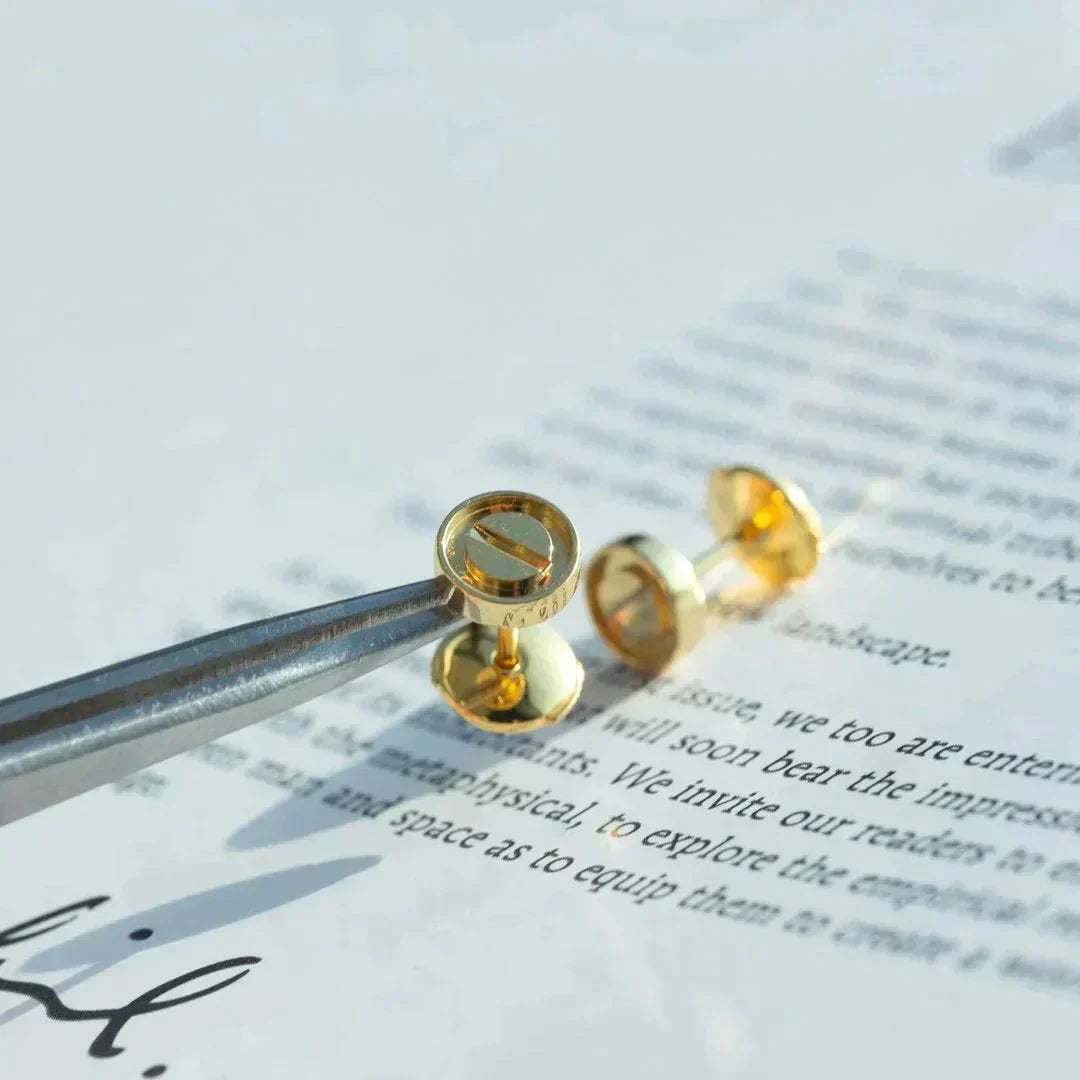 [Amore Jewelry]LOVE EARRINGS GOLD 10MM