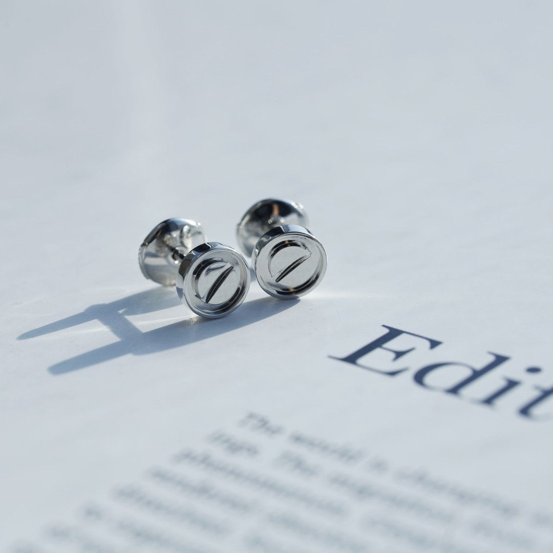 [Amore Jewelry]LOVE EARRINGS SILVER 10MM