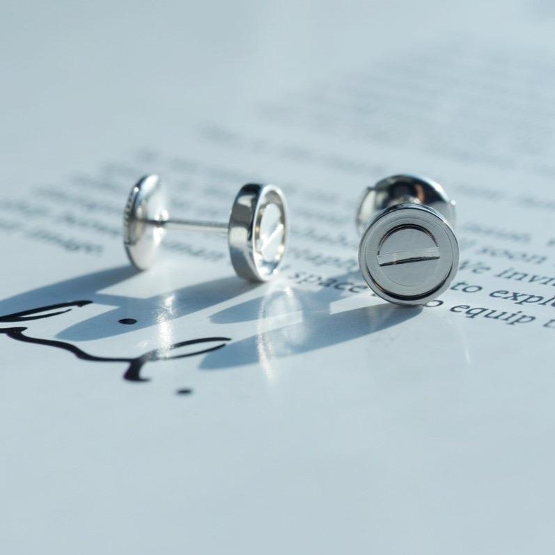 [Amore Jewelry]LOVE EARRINGS SILVER 10MM