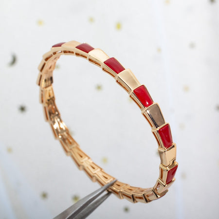 [Amore Jewelry]SERPENTI BRACELET PINK GOLD RUBELLITE