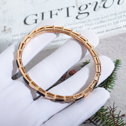 [Amore Jewelry]SERPENTI BRACELET PINK GOLD ONYX