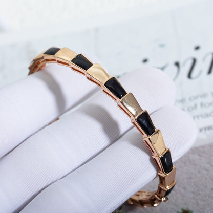 [Amore Jewelry]SERPENTI BRACELET PINK GOLD ONYX