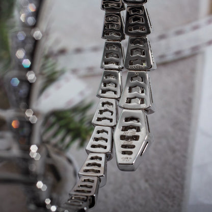 [Amore Jewelry]SERPENTI BRACELET 6MM SILVER DIAMOND