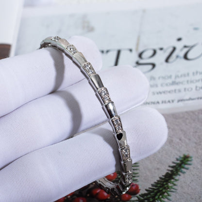 [Amore Jewelry]SERPENTI BRACELET SILVER DIAMOND